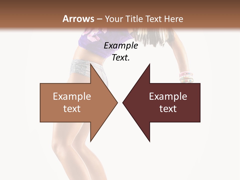 Pose Girl Acrobat PowerPoint Template