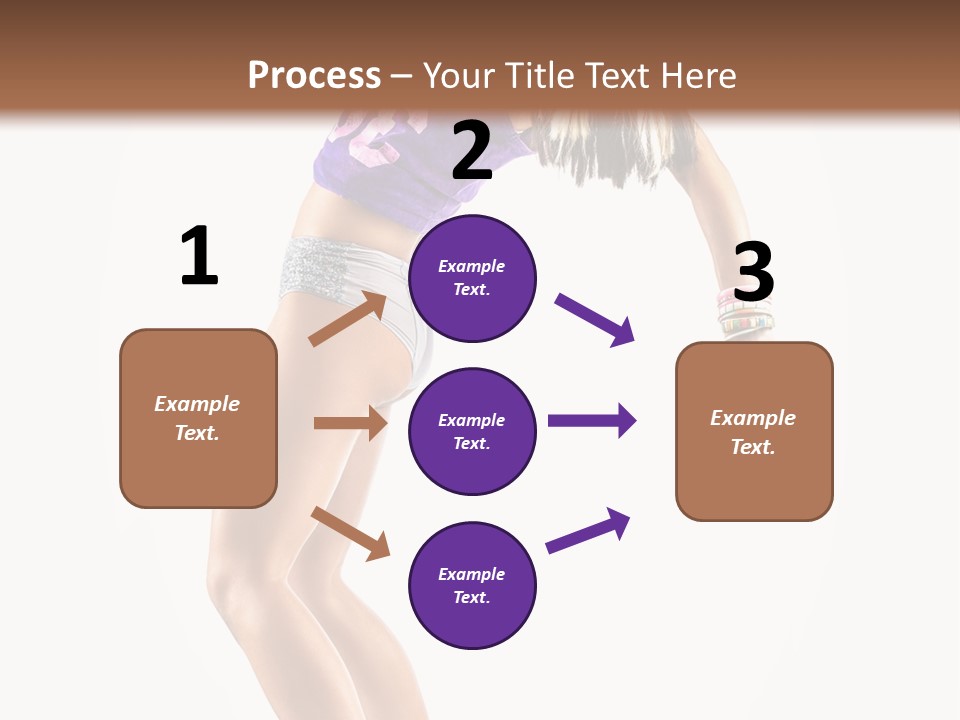 Pose Girl Acrobat PowerPoint Template