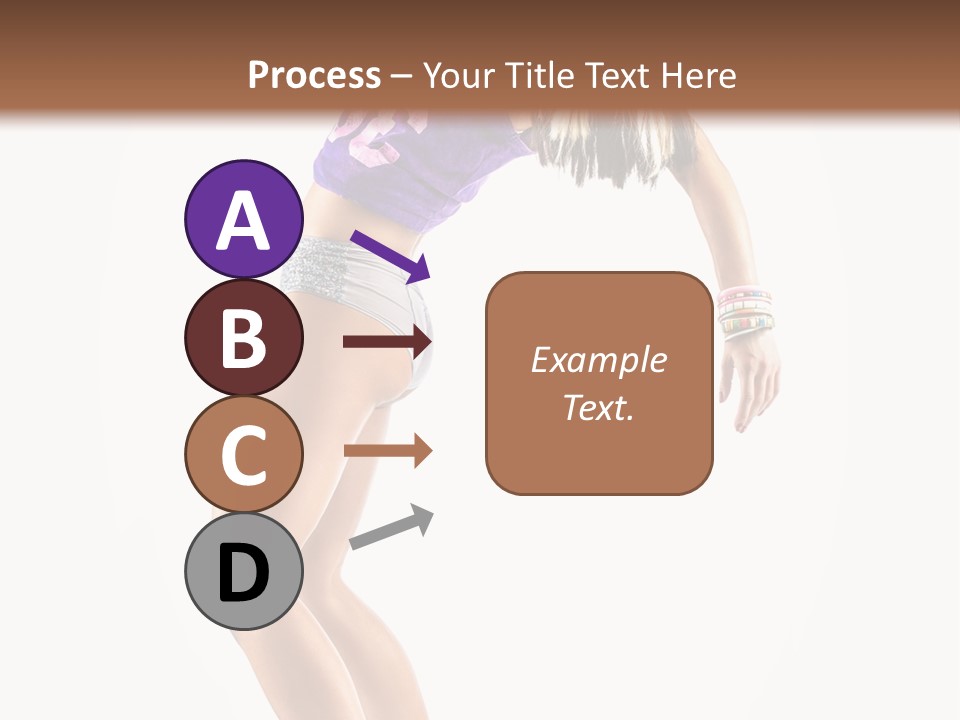 Pose Girl Acrobat PowerPoint Template