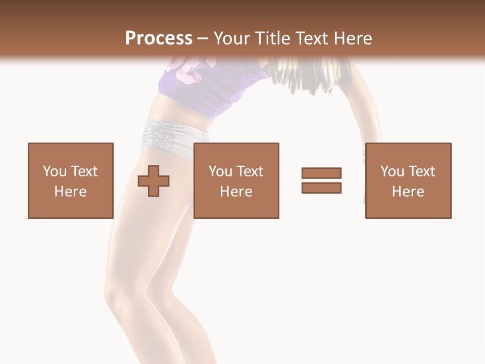 Pose Girl Acrobat PowerPoint Template