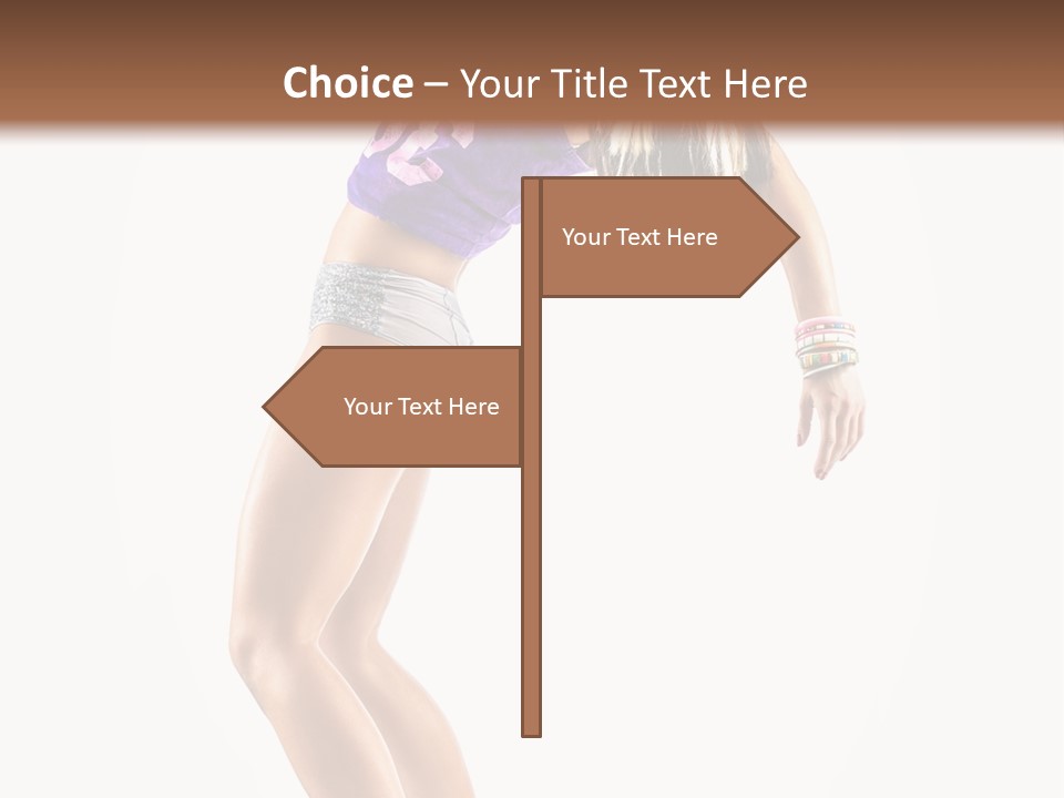 Pose Girl Acrobat PowerPoint Template