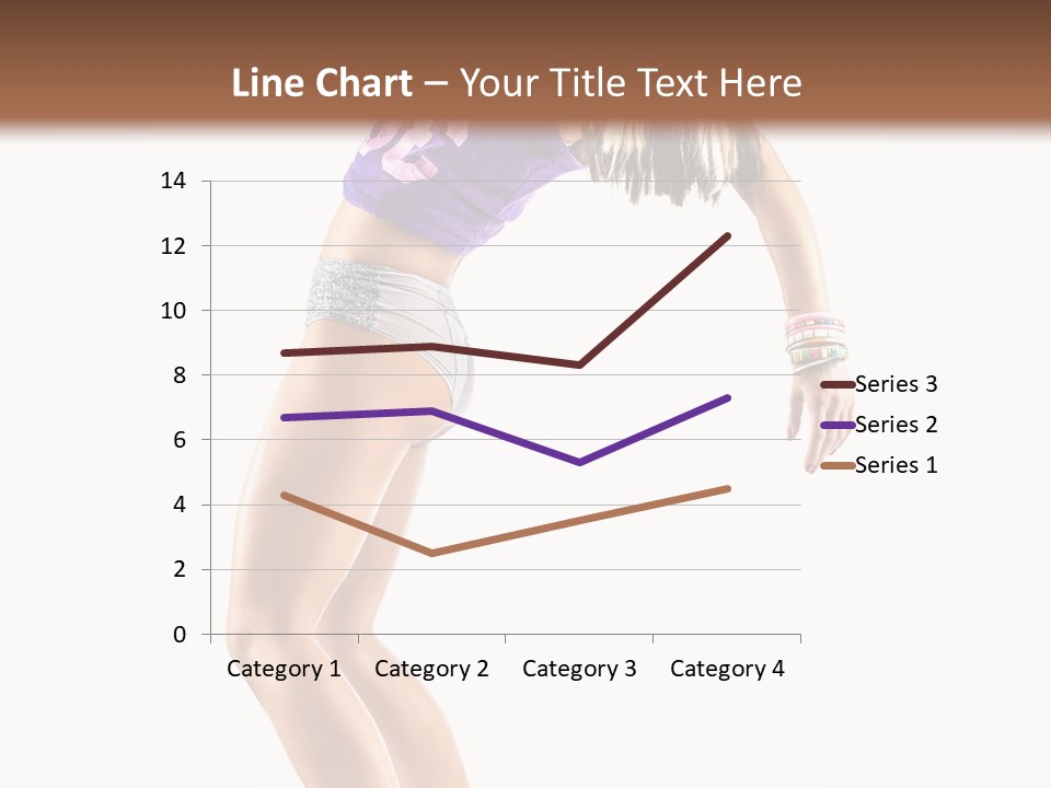 Pose Girl Acrobat PowerPoint Template