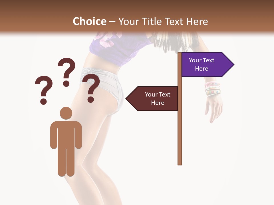 Pose Girl Acrobat PowerPoint Template