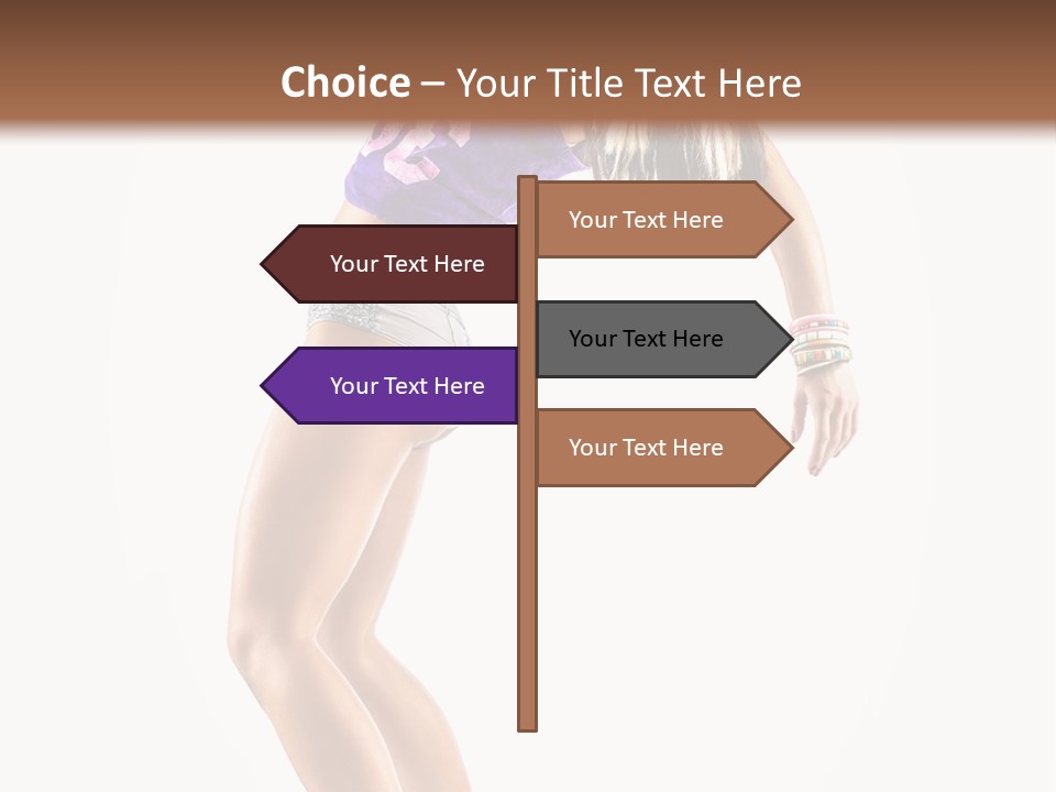 Pose Girl Acrobat PowerPoint Template