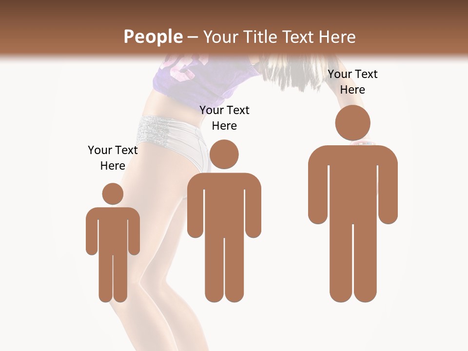 Pose Girl Acrobat PowerPoint Template