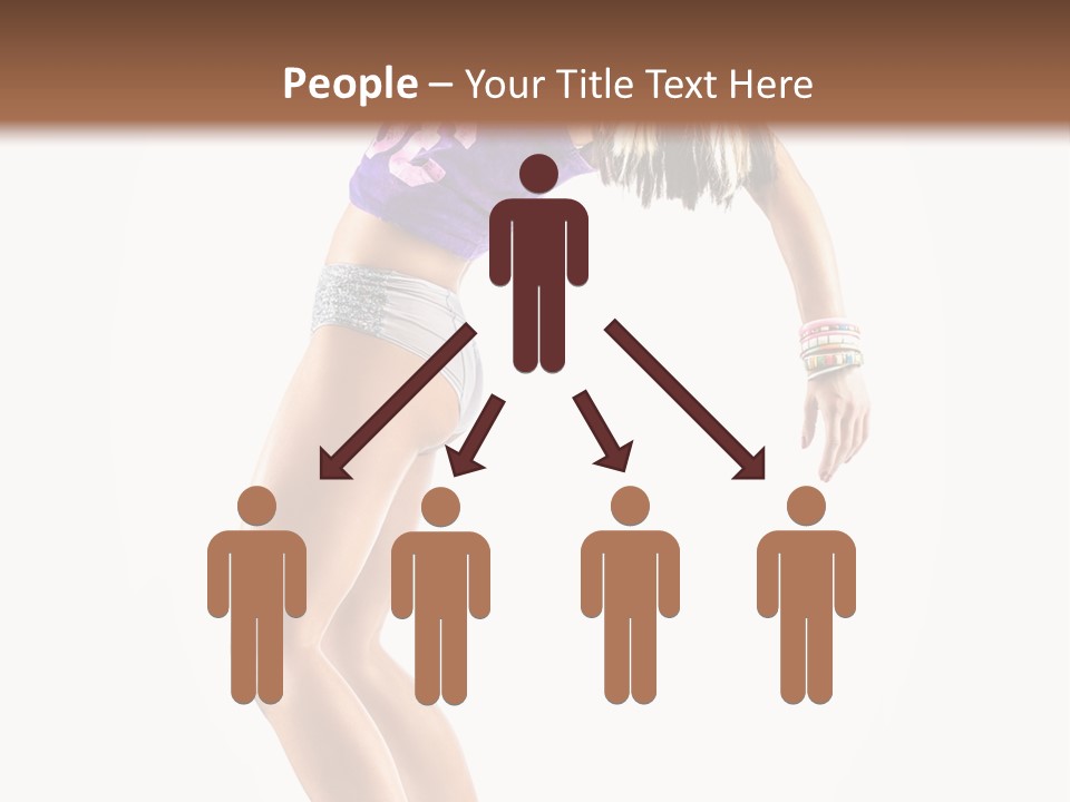 Pose Girl Acrobat PowerPoint Template