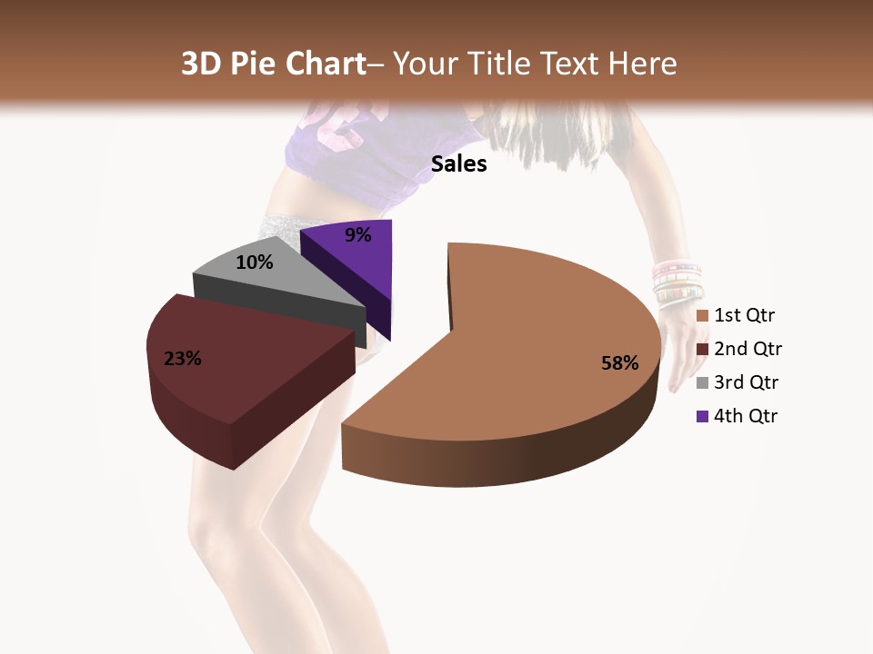 Pose Girl Acrobat PowerPoint Template