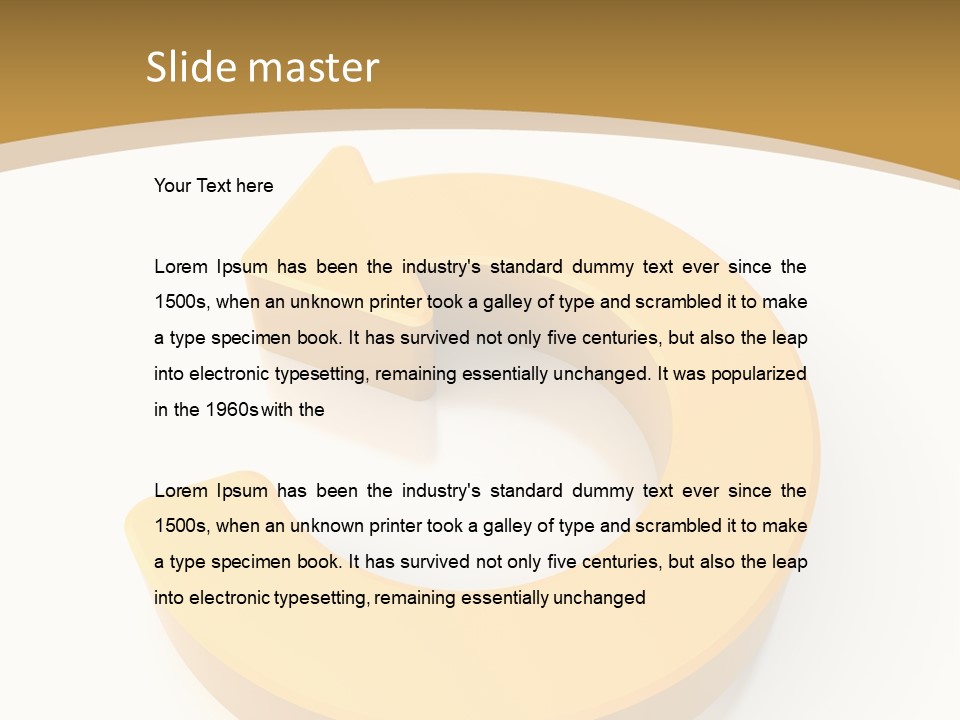 Flow Symbol Icon PowerPoint Template