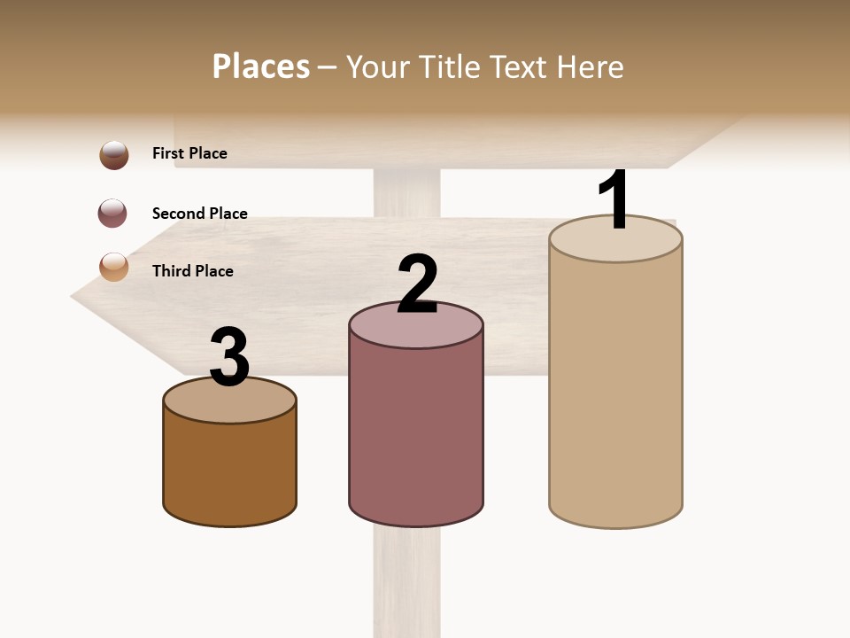 Wooden Element Information PowerPoint Template