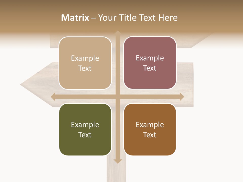 Wooden Element Information PowerPoint Template