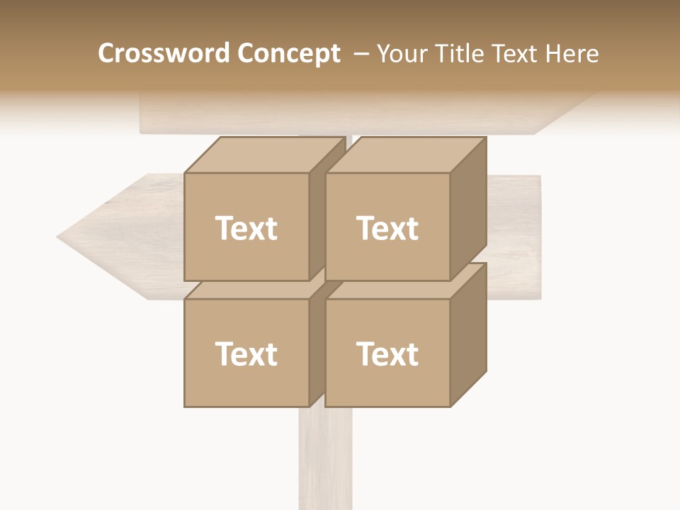 Wooden Element Information PowerPoint Template