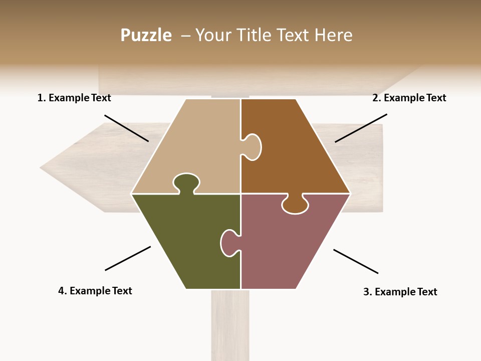 Wooden Element Information PowerPoint Template