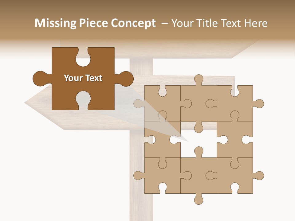 Wooden Element Information PowerPoint Template