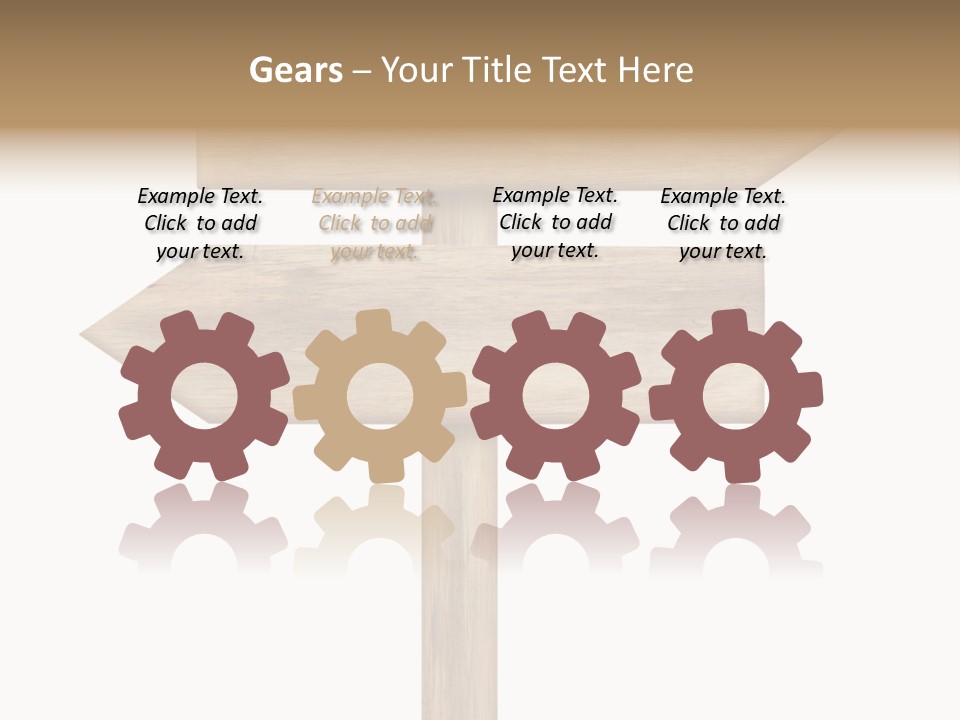 Wooden Element Information PowerPoint Template