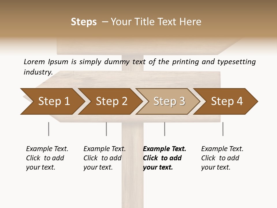 Wooden Element Information PowerPoint Template