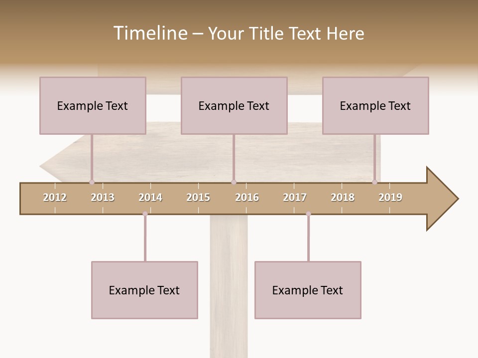 Wooden Element Information PowerPoint Template