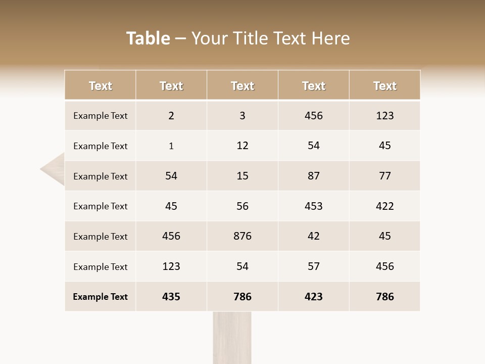 Wooden Element Information PowerPoint Template