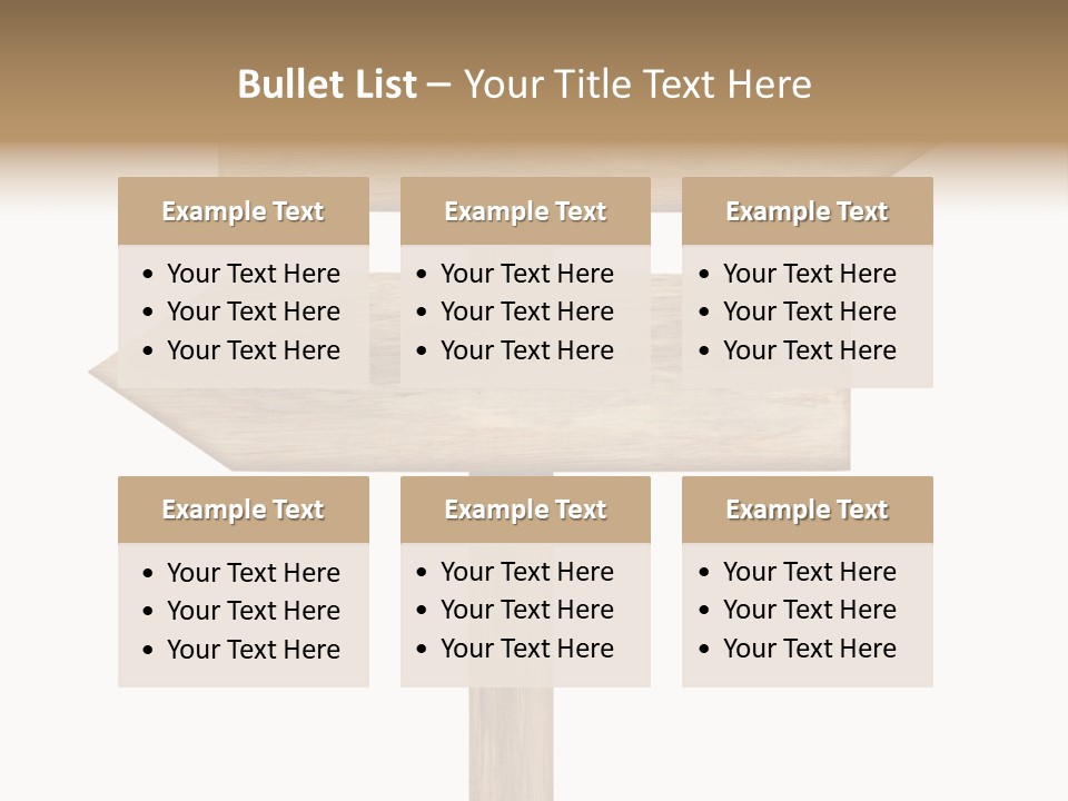Wooden Element Information PowerPoint Template
