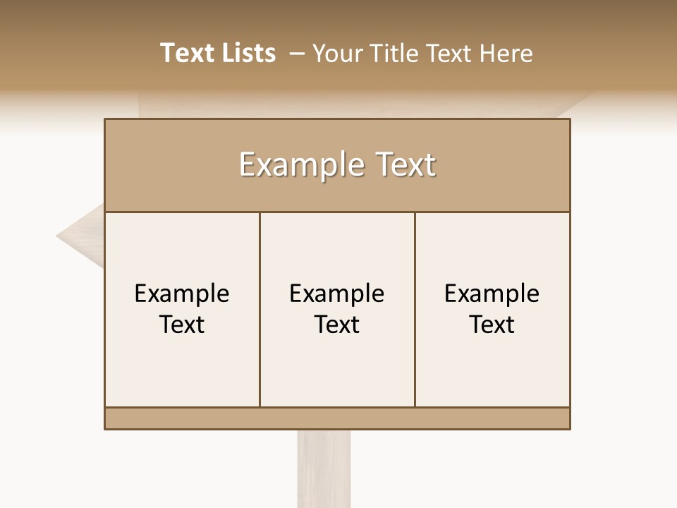 Wooden Element Information PowerPoint Template