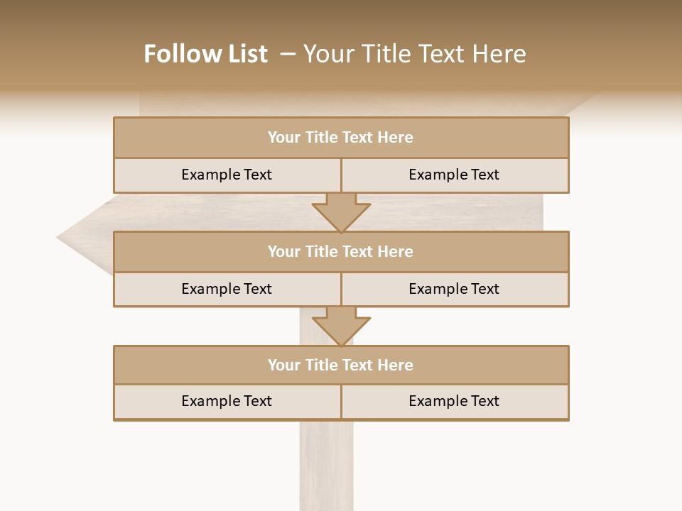 Wooden Element Information PowerPoint Template