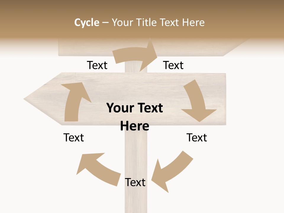 Wooden Element Information PowerPoint Template
