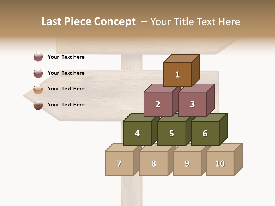 Wooden Element Information PowerPoint Template