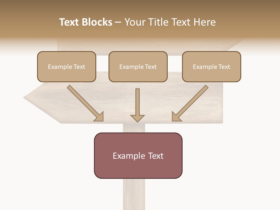 Wooden Element Information PowerPoint Template