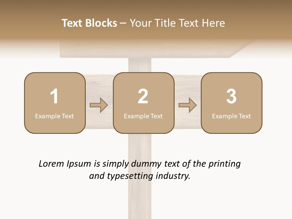 Wooden Element Information PowerPoint Template