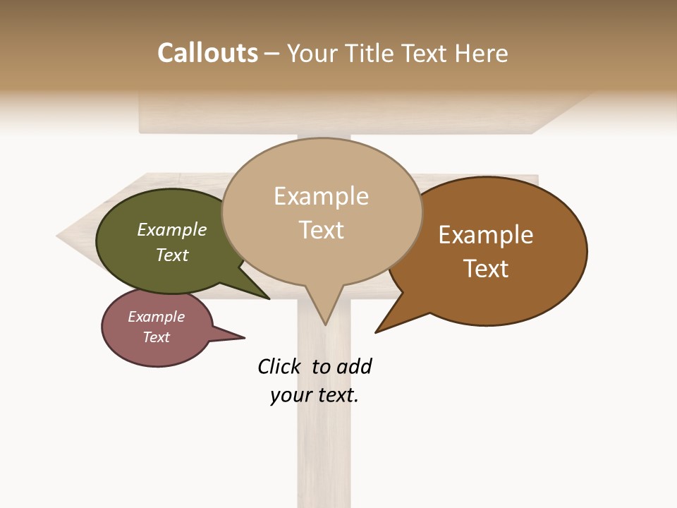 Wooden Element Information PowerPoint Template