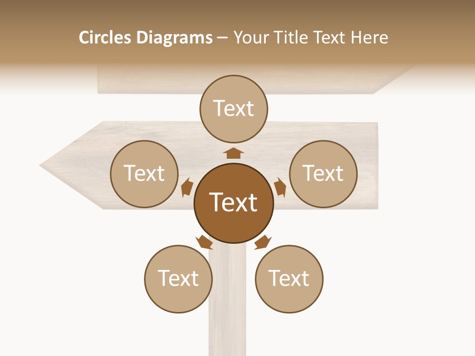 Wooden Element Information PowerPoint Template