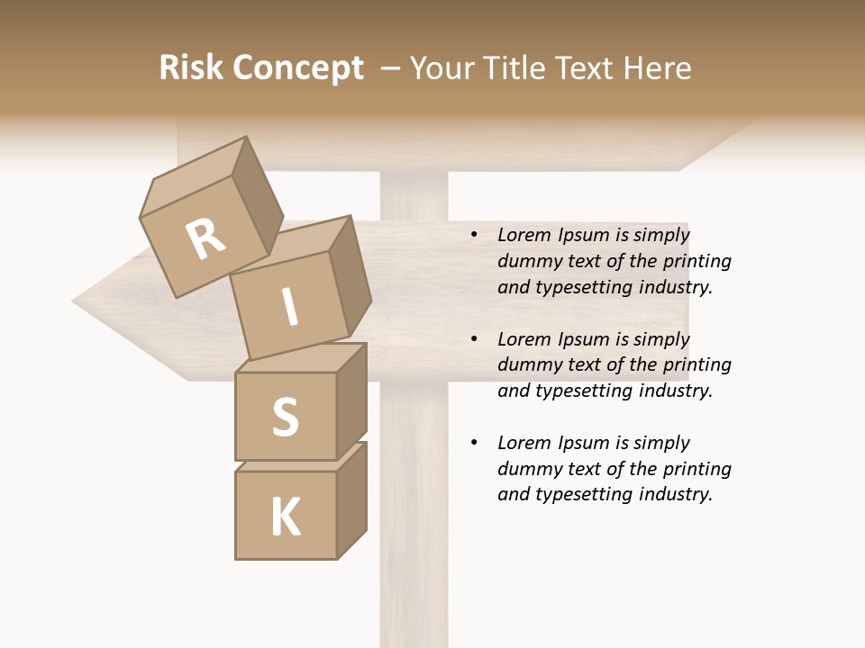 Wooden Element Information PowerPoint Template