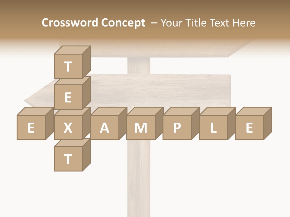 Wooden Element Information PowerPoint Template