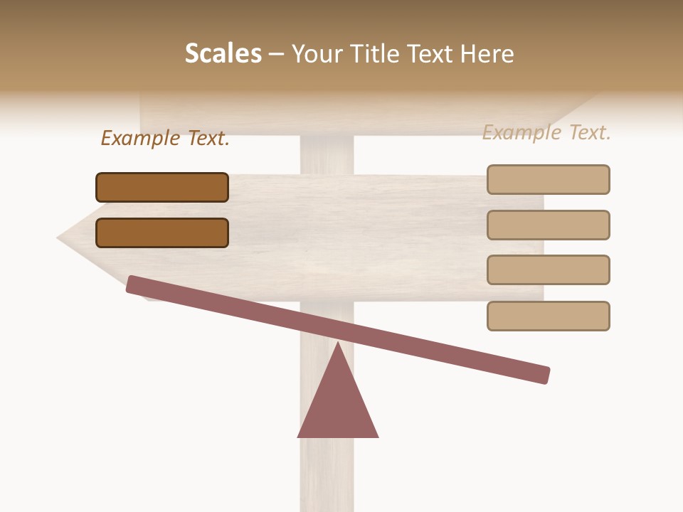 Wooden Element Information PowerPoint Template