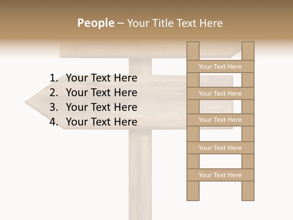 Wooden Element Information PowerPoint Template