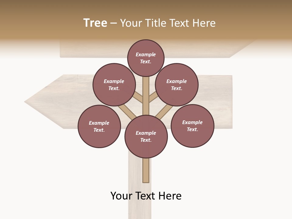 Wooden Element Information PowerPoint Template