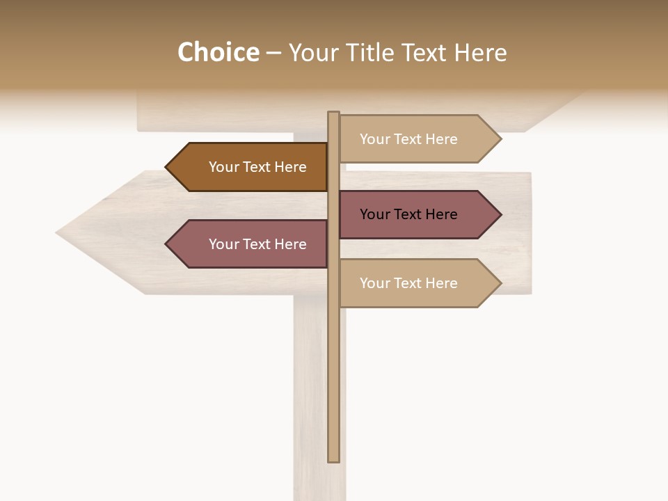 Wooden Element Information PowerPoint Template
