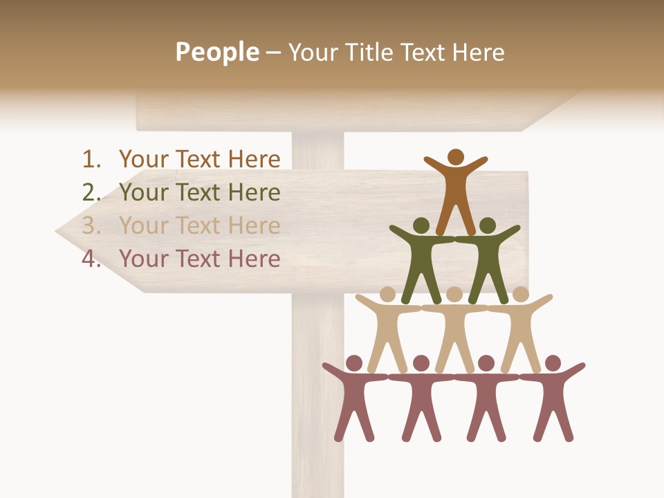 Wooden Element Information PowerPoint Template