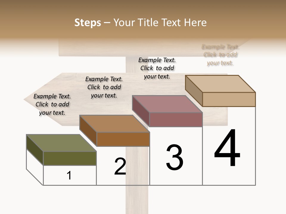 Wooden Element Information PowerPoint Template
