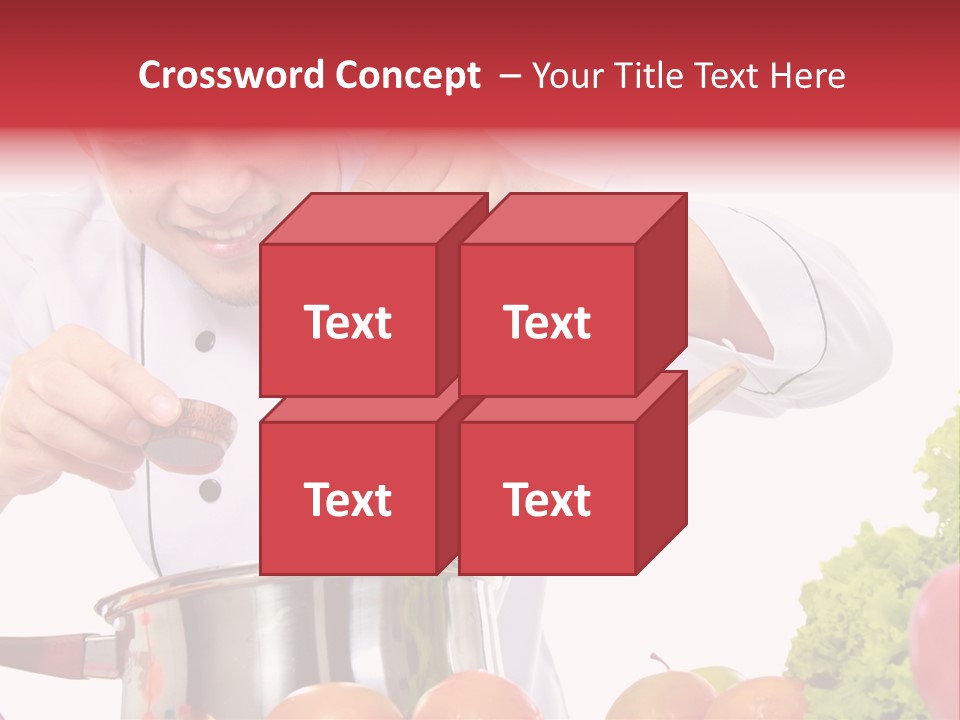 Men Chef Happy PowerPoint Template