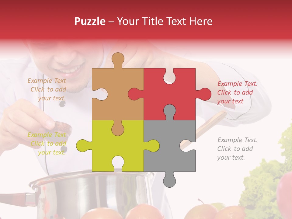 Men Chef Happy PowerPoint Template