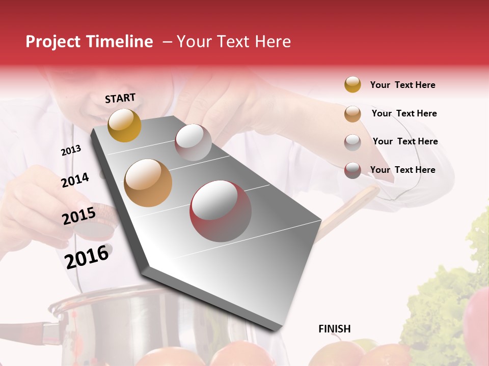 Men Chef Happy PowerPoint Template