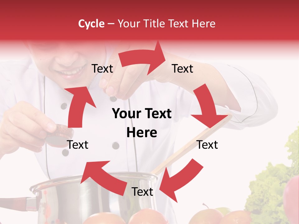 Men Chef Happy PowerPoint Template