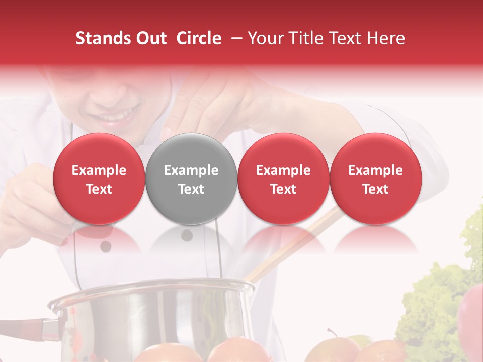 Men Chef Happy PowerPoint Template