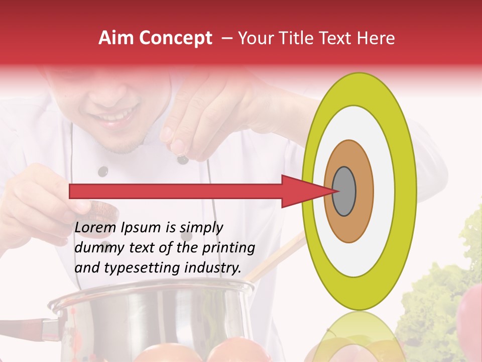 Men Chef Happy PowerPoint Template