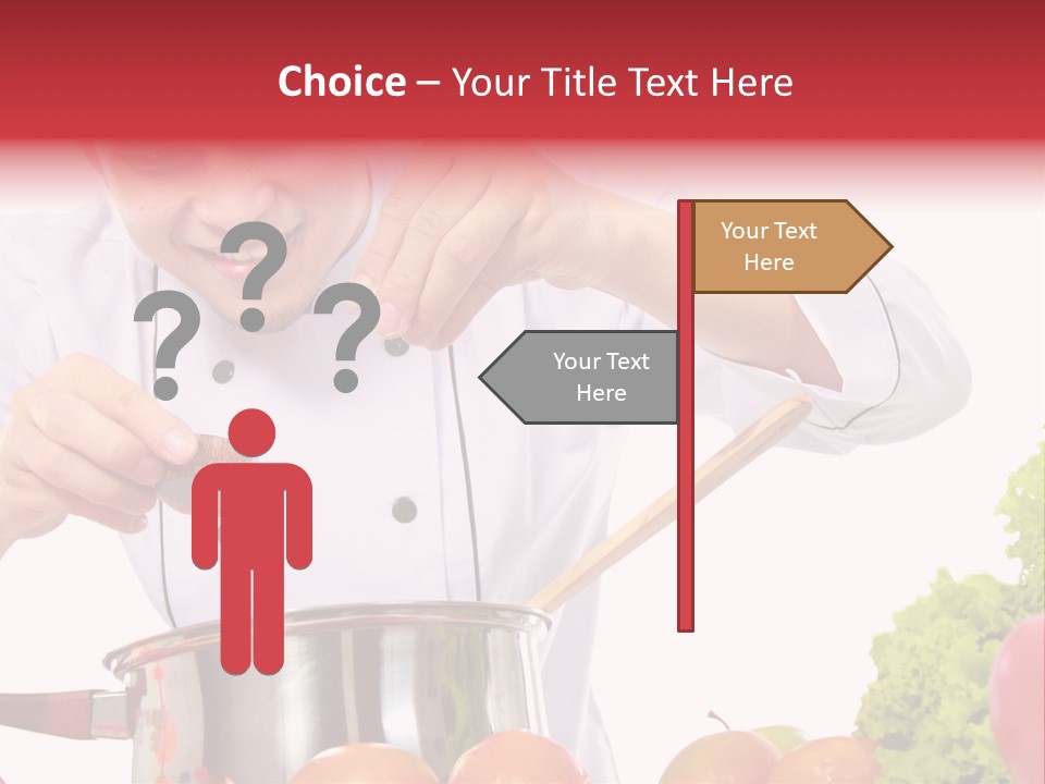 Men Chef Happy PowerPoint Template