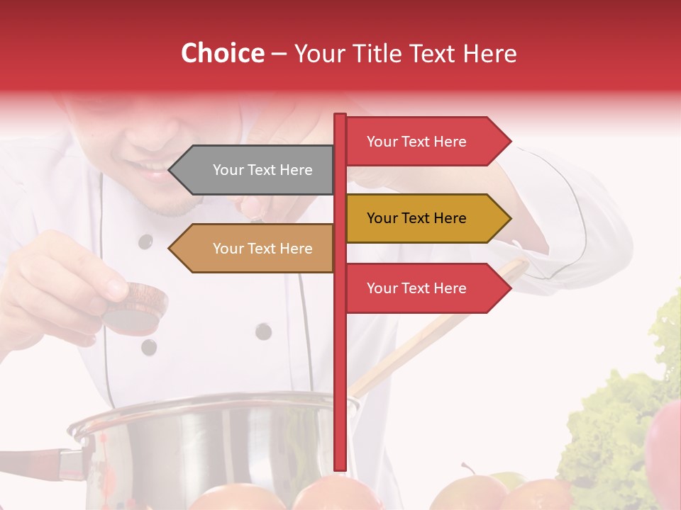 Men Chef Happy PowerPoint Template