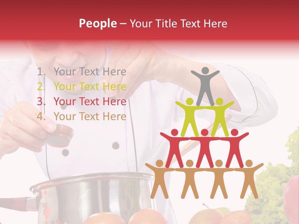 Men Chef Happy PowerPoint Template