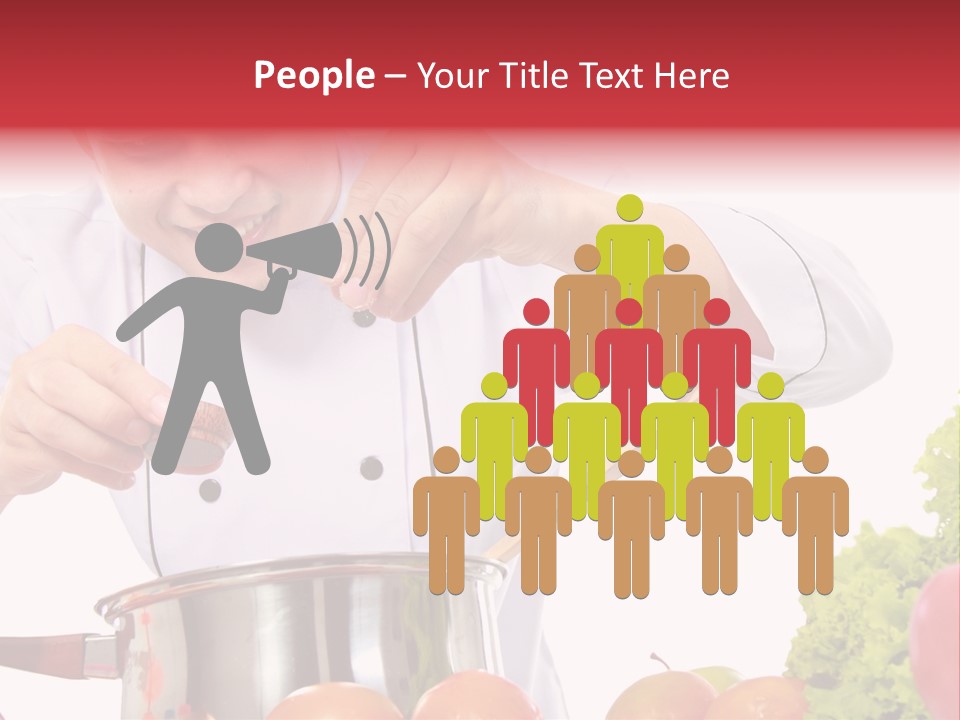 Men Chef Happy PowerPoint Template