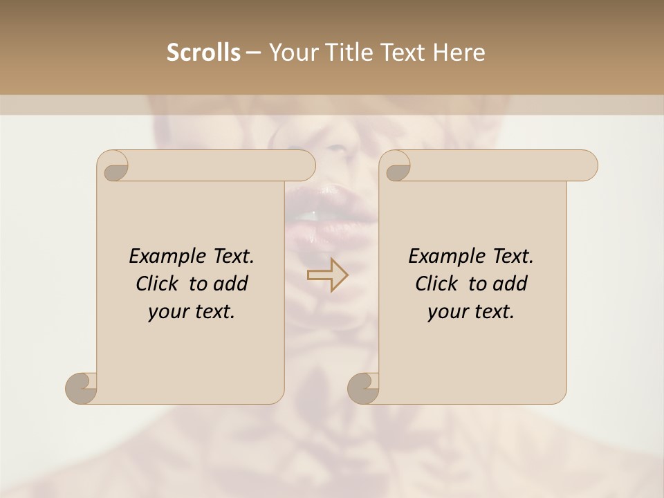 Lace Cute Glamour PowerPoint Template