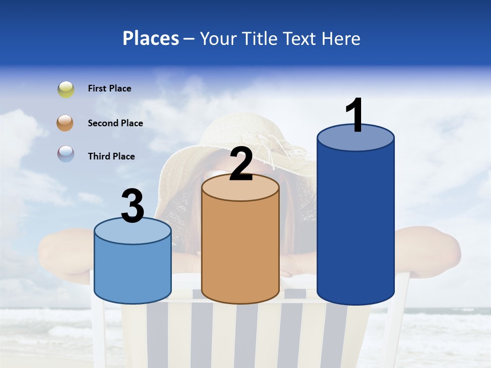 Portrait Copy Space Vacations PowerPoint Template
